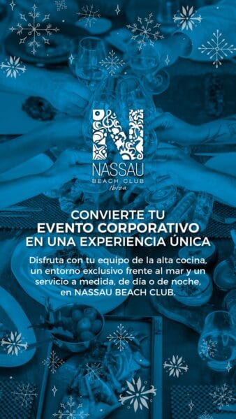 Menús para empresas y grupos en Nassau Beach Club Ibiza