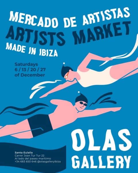 Mercado de artistas en Olas Gallery