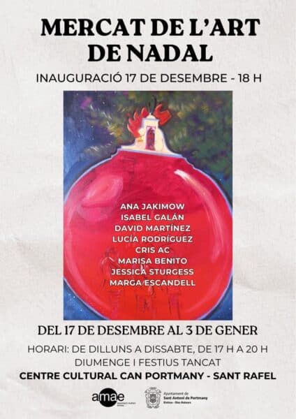 Mercat d’Art per Nadal, exposición de la AMAE en San Rafael