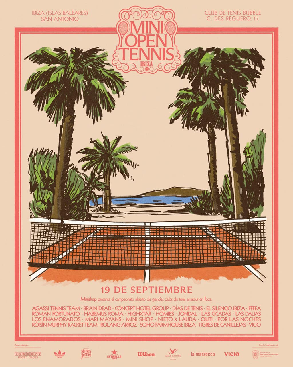 Minishop Open Tennis aterriza en Ibiza con deporte, música y lifestyle