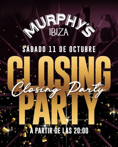 Closing Party de Murphy’s Ibiza