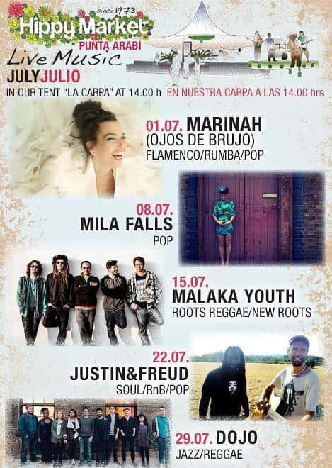 Concerts en juillet au Mercadillo de Es Canar