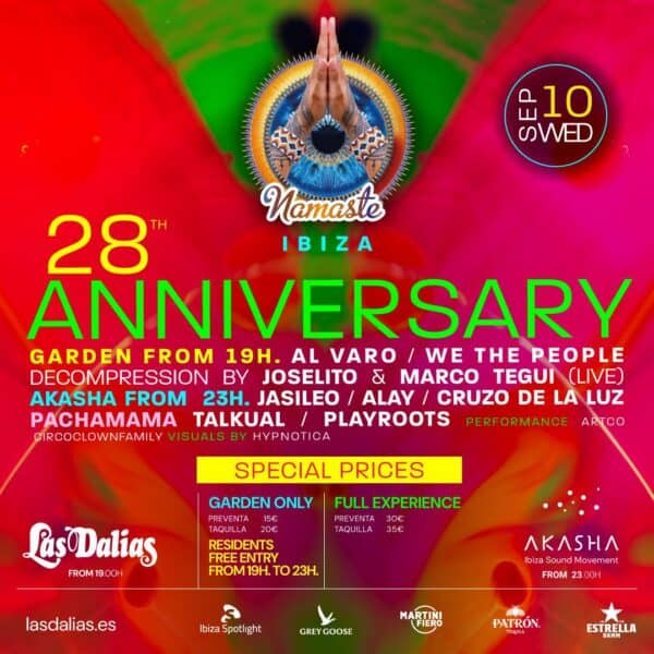 28 Aniversario de Namaste