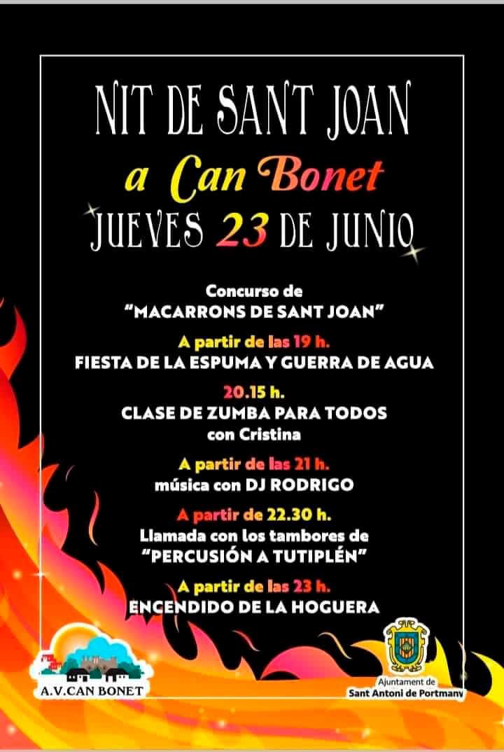 Noche de San Juan en Can Bonet Actividades Ibiza