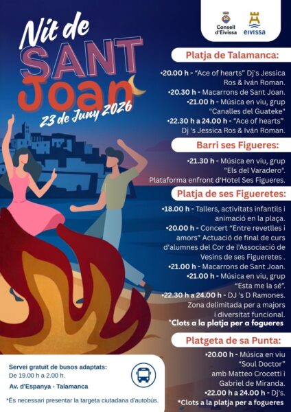 Noche de San Juan en Ibiza ciudad
