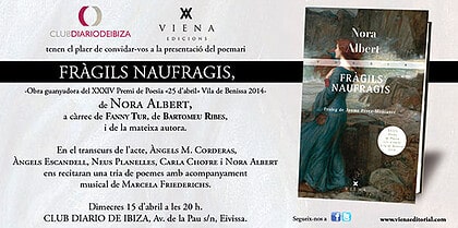 Nora Albert presents 'Fràgils naufragis' at the Diario de Ibiza Club