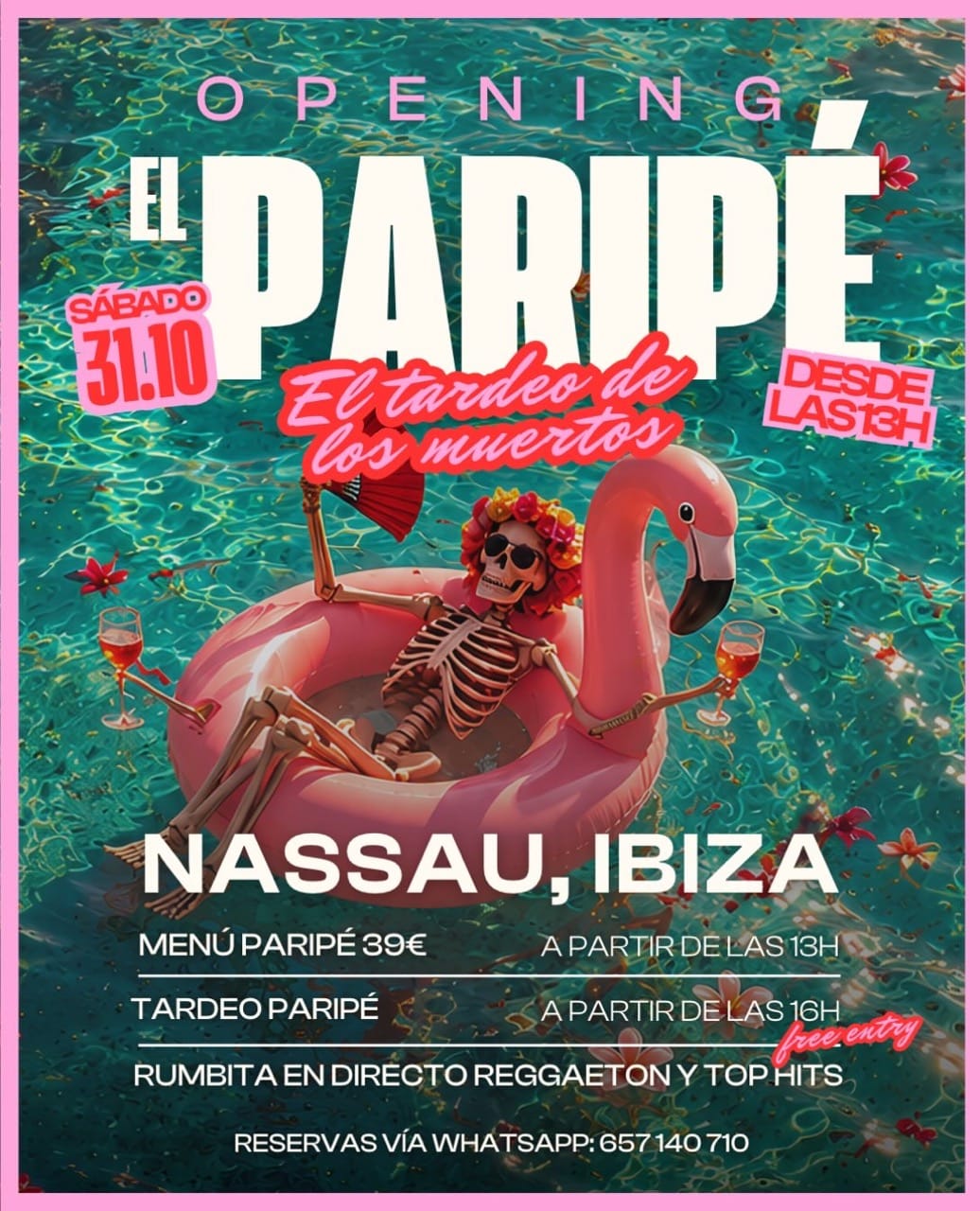 Halloween en Nassau Beach Club Ibiza con el Opening de El Paripé Tardeo