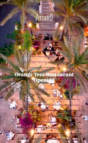 Opening de The Orange Tree Restaurant de Atzaró Agroturismo Hotel Ibiza