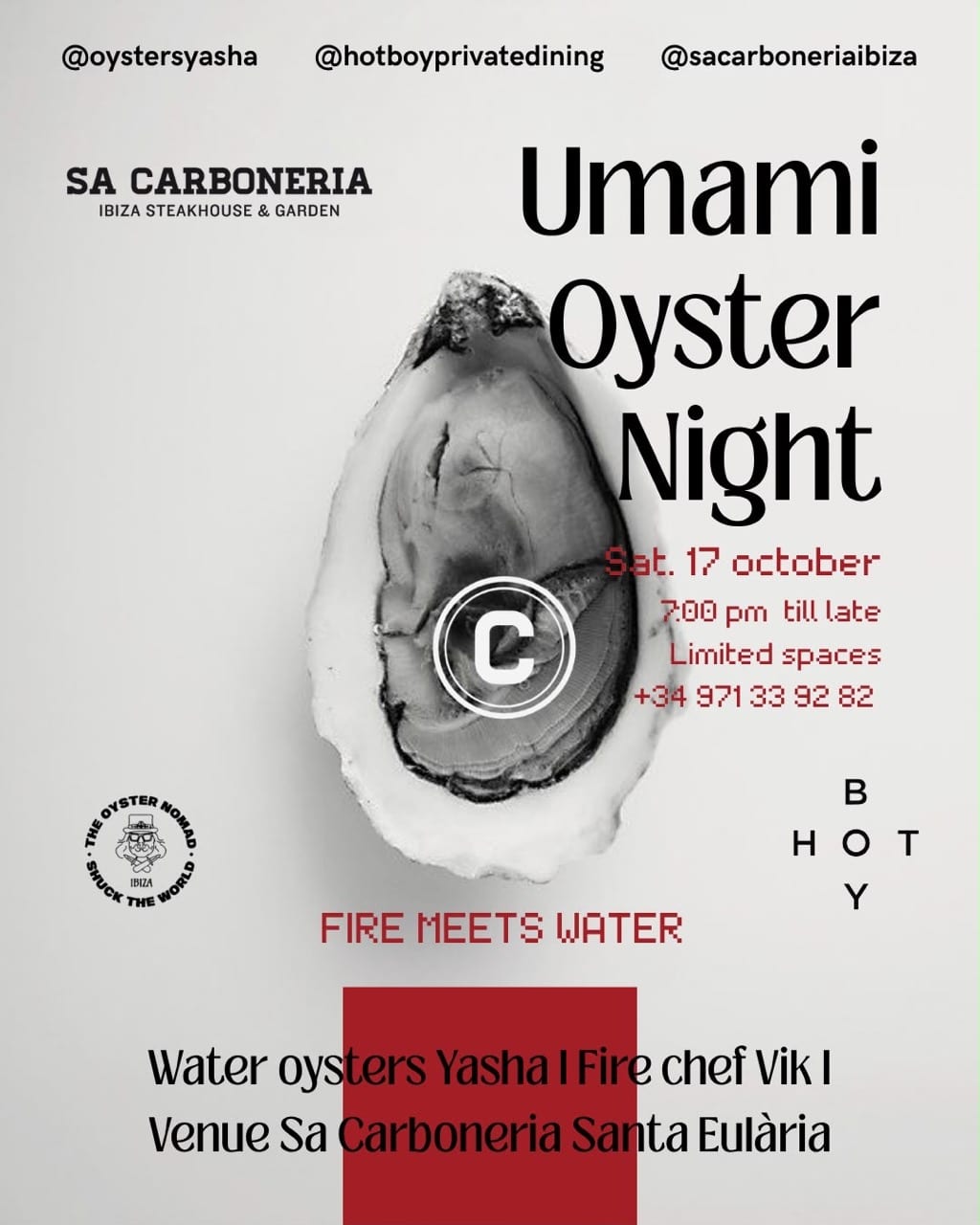 Umami Oyster Night en Sa Carboneria