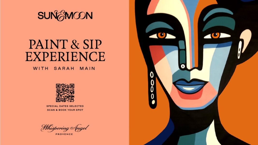 Paint & Sip Experience con Sarah Main en Sun & Moon