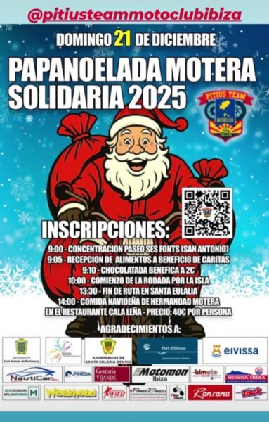 Papanoelada Solidaria, ¡acércate con tu moto y vestido de Papá Noel!
