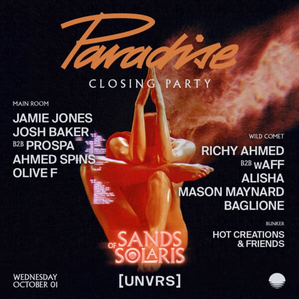Closing Party del Paradise de Jamie Jones en [UNVRS]