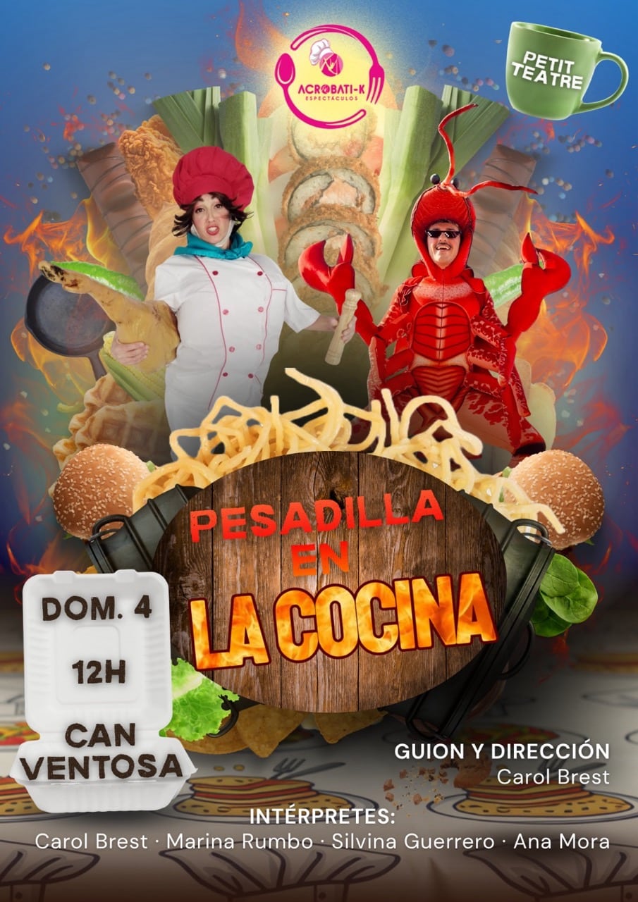 Pesadilla en la cocina, teatro infantil en Ibiza