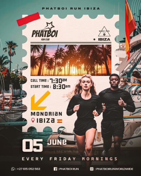 Runnning frente al mar con Mondrian Ibiza y PhatBoi Run Club