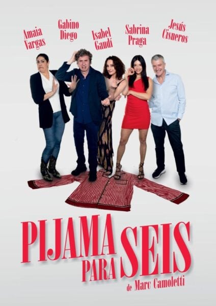 Pijama para seis, una comedia de enredos con Gabino Diego en Teatro Pereyra
