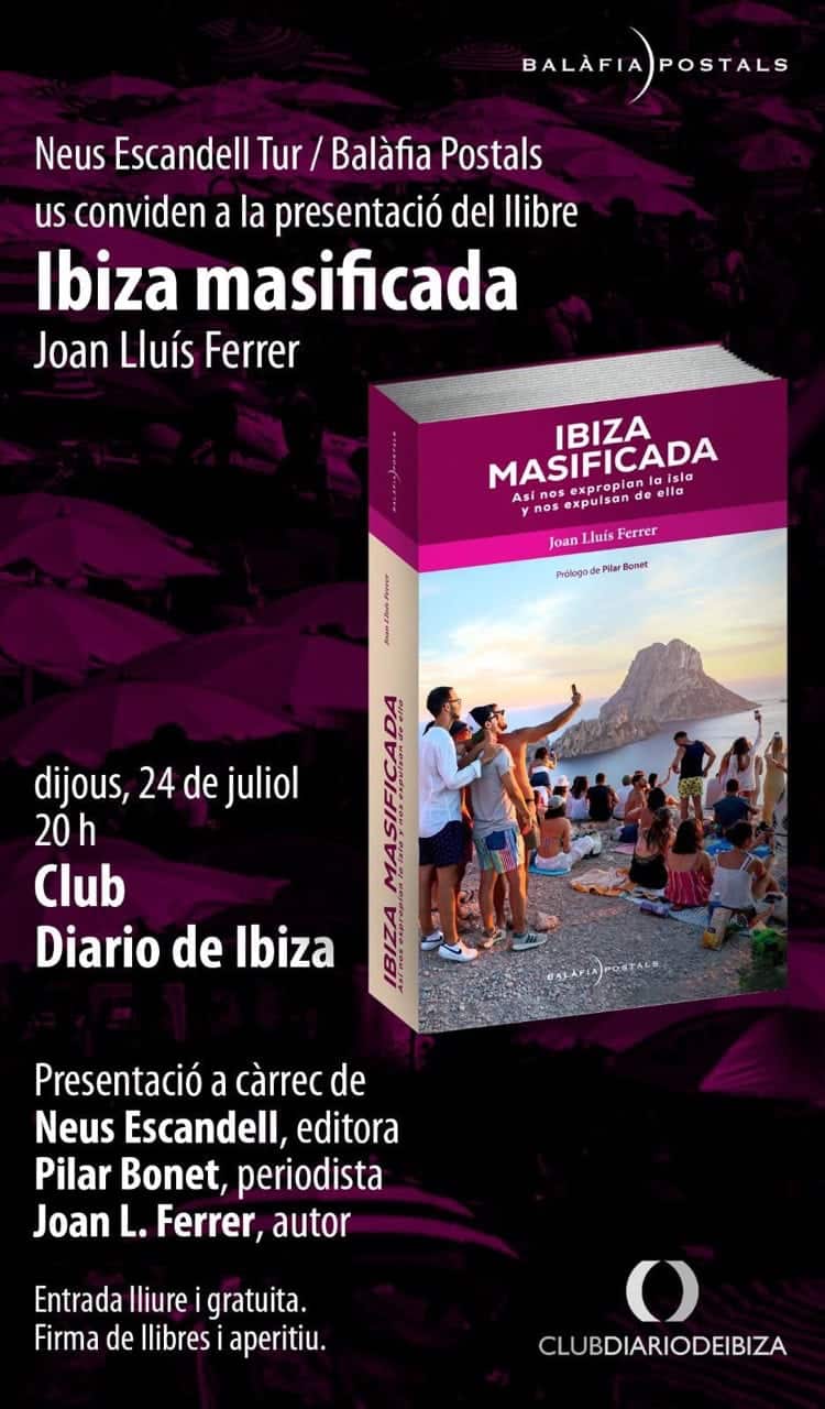 Presentación de Ibiza Masificada, de Joan Lluís Ferrer, en Club Diario de Ibiza