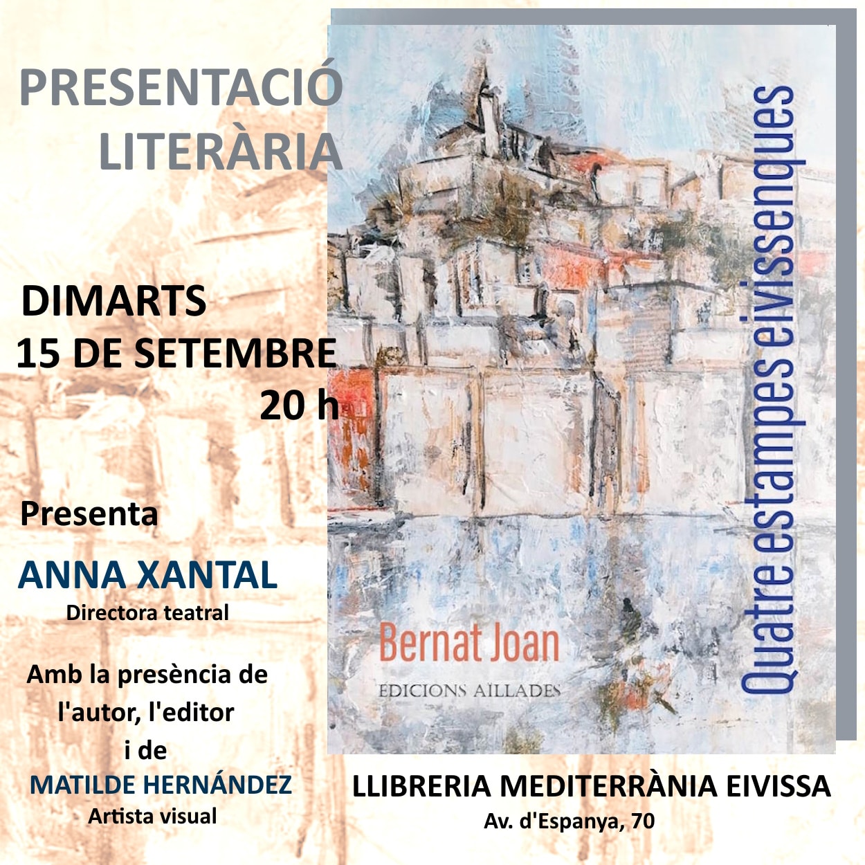 Presentación de la última obra de Bernat Joan