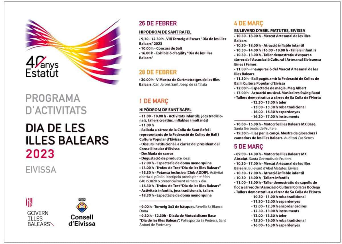 Dia De Baleares 2023 Día de Baleares 2023 - Dia de les Illes Balears - Ibiza 2023