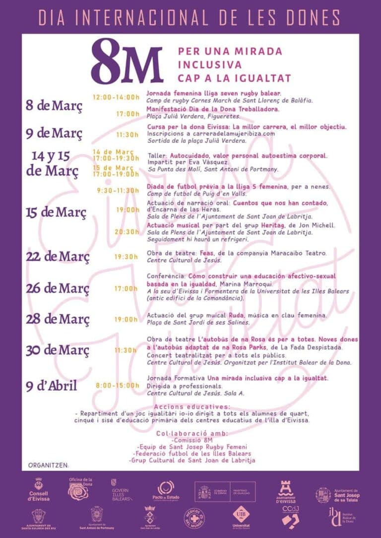 Actividades del Consell de Ibiza por el Día de la Mujer