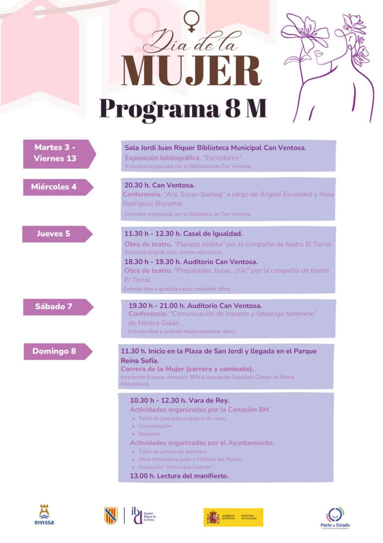 Actividades para todos por el Día Internacional de la Mujer en Ibiza