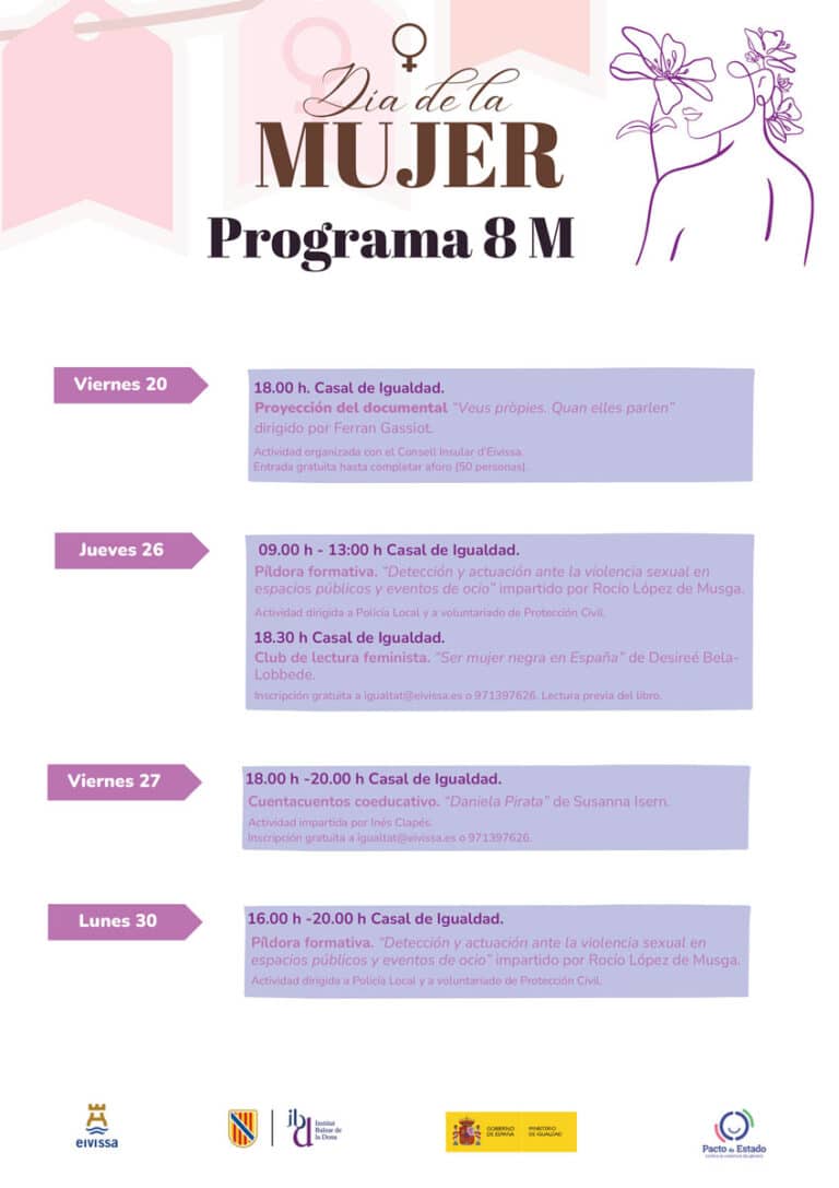 Actividades para todos por el Día Internacional de la Mujer en Ibiza