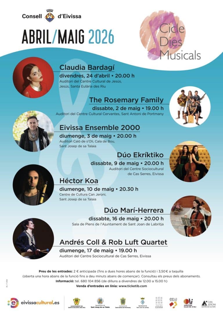 Conciertos del ciclo Días Musicales en toda la isla