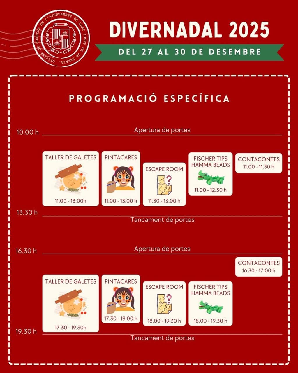 Divernadal, cuatro días de diversión esta Navidad en Sant Jordi
