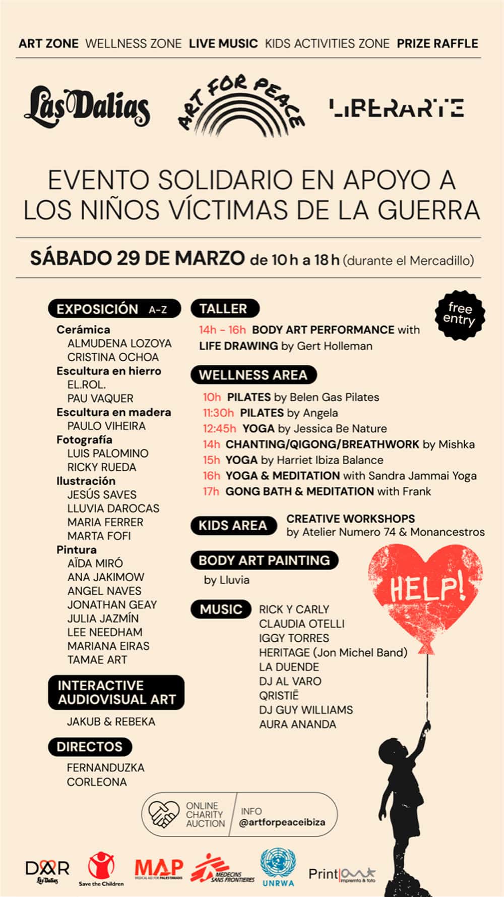 LiberArte & Art for Peace: arte y solidaridad en Las Dalias Ibiza