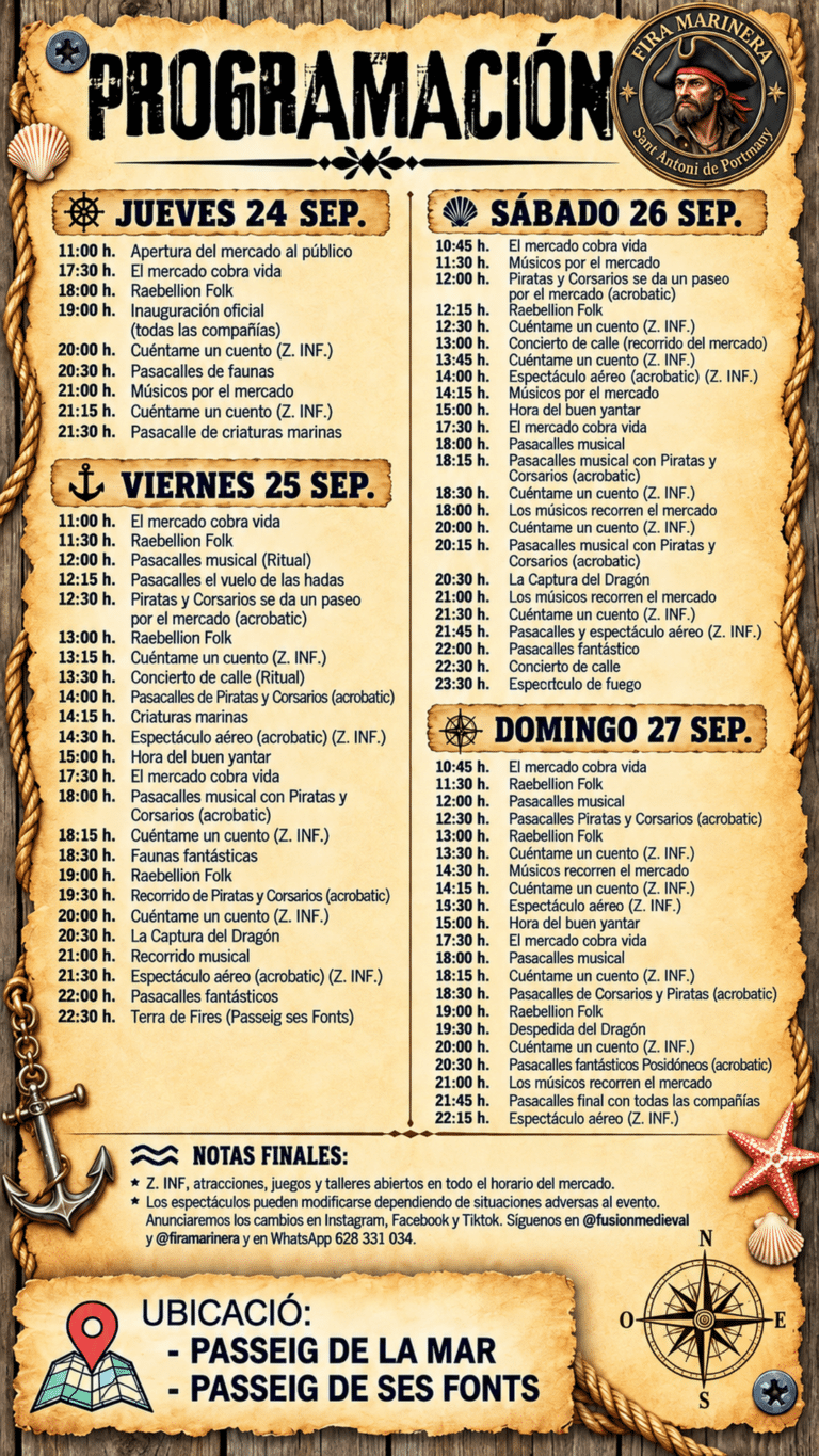 XV Feria Marinera Medieval en San Antonio