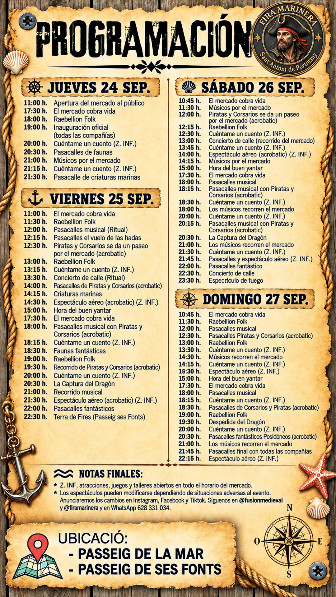 XV Feria Marinera Medieval en San Antonio