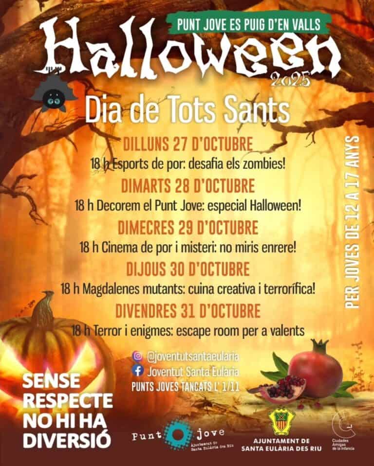 Halloween en los Punts Joves del municipio de Santa Eulalia