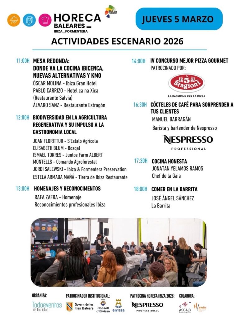 HORECA Baleares, vuelve a Ibiza la feria para profesionales de hostelería, turismo y restauración