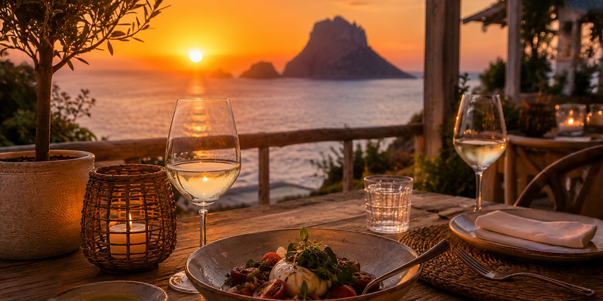 Restaurantes para cenar con puesta de sol en Ibiza