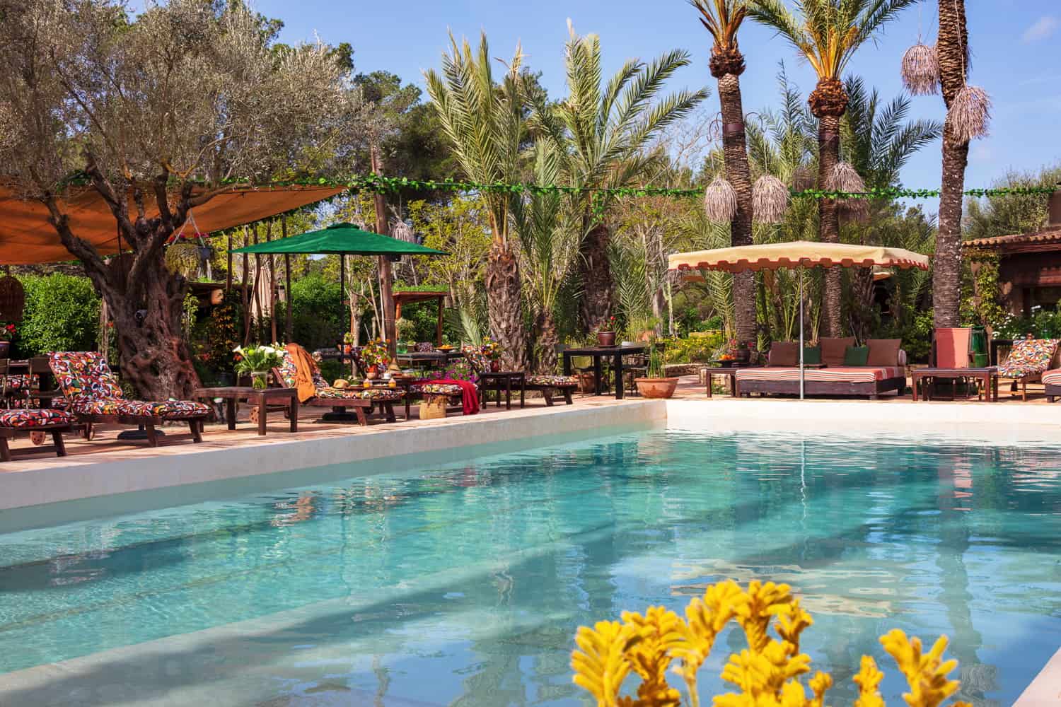 Restaurantes con piscina en Ibiza