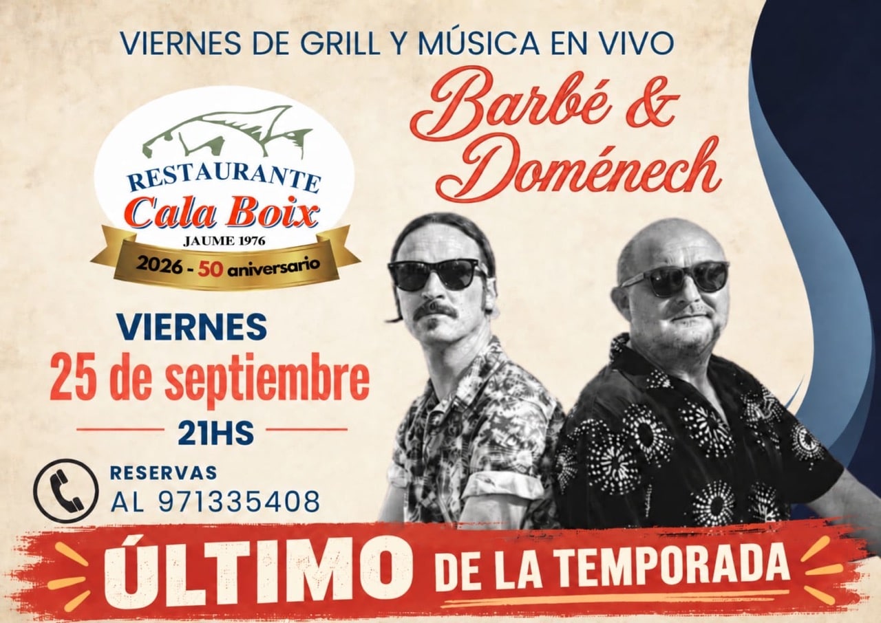 Barbé y Doménech en el último Viernes Musical del restaurante Cala Boix