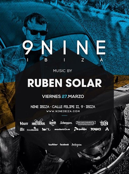 Rubén Solar questo venerdì nella cabina di Nine Ibiza