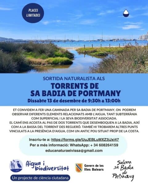 Salida naturalista por la Bahía de Portmany