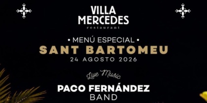 La magia de los fuegos de Sant Bartomeu en Villa Mercedes Ibiza