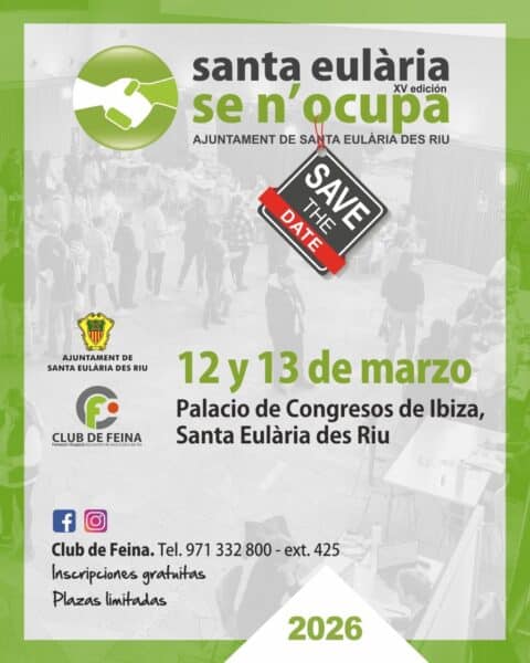 ¿Buscas trabajo? Encuéntralo con Santa Eulalia Se n'Ocupa