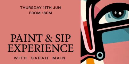 Paint & Sip Experience con Sarah Main en Sun & Moon