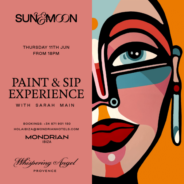 Paint & Sip Experience con Sarah Main en Sun & Moon