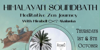 Baño de Sonido Himalayo y Viaje Meditativo Zen en Atzaró Agroturismo Hotel Ibiza