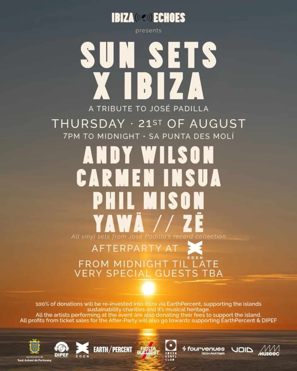 SUN SETs x IBIZA, un homenaje a José Padilla