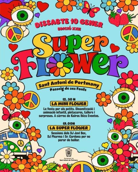 Llega la primera Flower Power del año, la de Fiestas de San Antonio