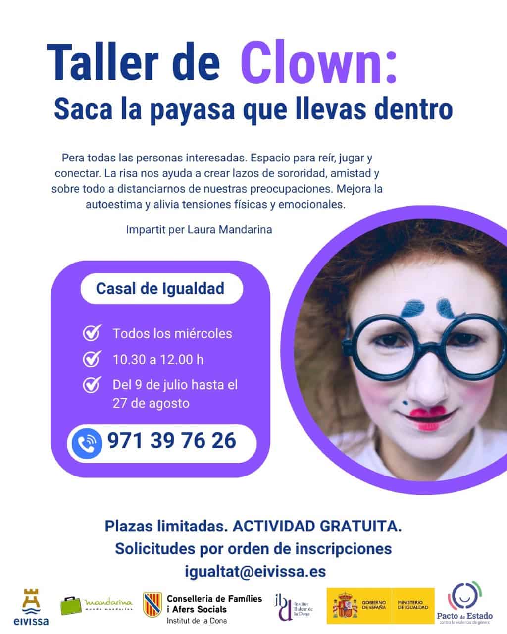 Taller de Clown en el Casal de Igualdad