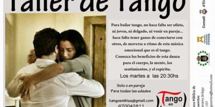 Taller de Tango, Dienstag in der Figueretas Library Ibiza