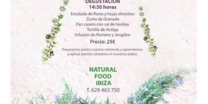 Taller y degustación de plantas medicinales en Can Salvador Ibiza