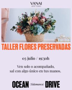 Taller de flores preservadas