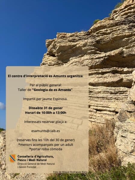 Taller sobre la geología de Es Amunts