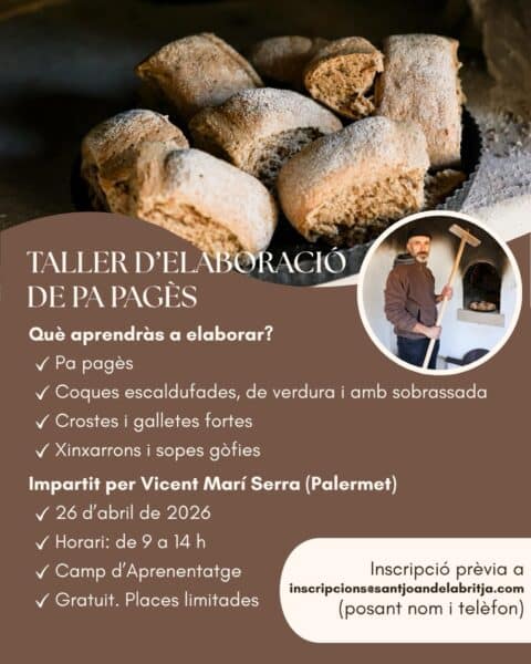 Taller de pan payés en San Juan